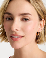 Chico's Mini Goldtone Square Earrings