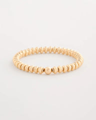 Chico's Goldtone Rounded Stretch Bracelet
