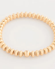 Chico's Goldtone Rounded Stretch Bracelet