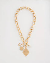 Chico's Toggle Cameo Charm Necklace