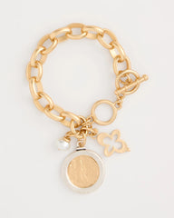 Chico's Toggle Bar Charm Bracelet