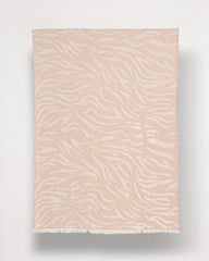 Chico's Neutral Zebra Jacquard Oblong Scarf