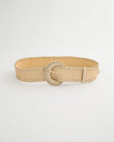 Chico's Chic Metallic Shine Stretch Belt