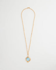 Chico's Twice As Nice Aqua Pendant Necklace