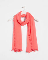 Chico's Pom Pom Oblong Scarf