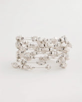 Chico's Silvertone Coil Bracelet