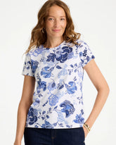 Chico's Jolene Cotton Stretch Cap Sleeve Tee