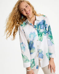 Chico's No Iron™ Printed Linen Shirt