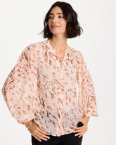 Chico's Georgette Soft Spots Blouse