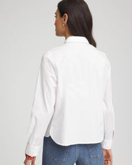 Chico's Crystal Heart Poplin Shirt