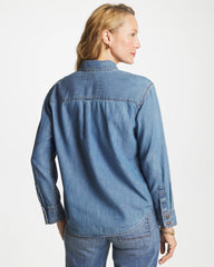 Chico's Classic Collared Tencel Shirt