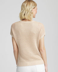 Chico's Embroidered Pointelle Pull-Over