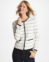 Chico's Contrast Tipped Sweater Blazer