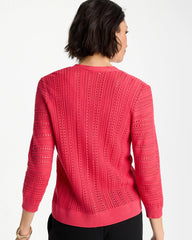 Chico's Stitchy V-Neck Cardigan
