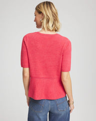 Chico's Pullover Peplum Sweater
