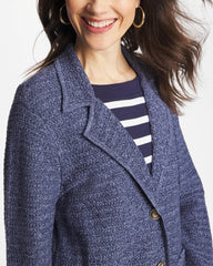 Chico's Denim Inspired Textured Cardigan