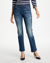 Chico's Pull-On Straight Jeans