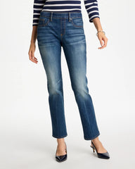 Chico's Pull-On Straight Jeans