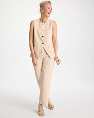 Chico's Split Hem Crepe Vest