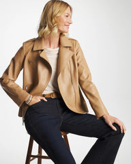 Chico's Faux Leather Moto Jacket