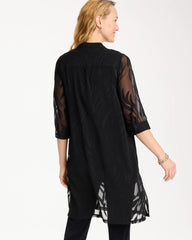 Chico's Travelers™ Collection Sheer Jacquard Topper
