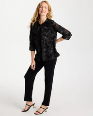 Chico's Travelers™ Collection Sequin Mesh Soutache Jacket