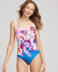 Chico's Gottex Under The Sea Square Neck One Piece