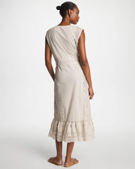 Chico's Woven Eyelet Swim Cover-Up Dress