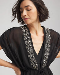 Chico's Miraclesuit® Beach Embroidered Long Kimono