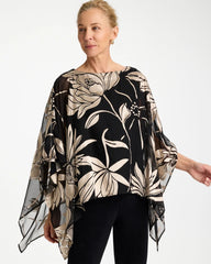 Chico's Travelers™ Burnout Floral Chiffon Top