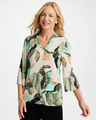 Chico's Travelers™ Bloom V-Neck Kimono Top