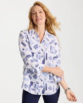 Chico's No Iron™ Printed Linen Shirt