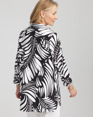 Chico's No Iron™ Printed Palms Button Down Tunic
