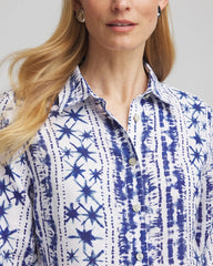 Chico's No Iron™ Star Print Linen Shirt