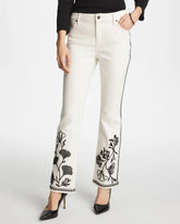 Chico's Ginkgo Girlfriend Cropped Flared Jeans
