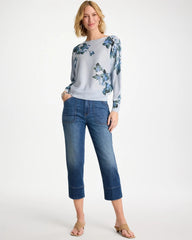 Chico's Straight Utility Crop Jean