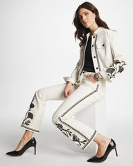 Chico's Ginkgo Girlfriend Cropped Flared Jeans