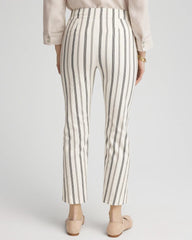 Chico's Brigitte™ Slub Striped Cropped Pants