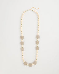 Chico's Long Geo Beaded Necklace