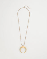 Chico's Long Horn Pendant Necklace