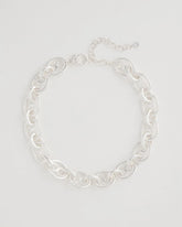 Chico's Mariner Silvertone Link Necklace