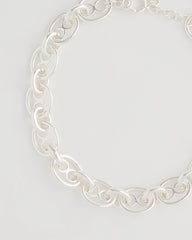 Chico's Mariner Silvertone Link Necklace