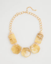 Chico's Chico's Originals Neutral Stone Bib Necklace