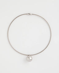 Chico's Silver Bead Collar Necklace