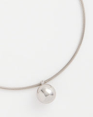 Chico's Silver Bead Collar Necklace