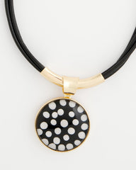 Chico's Polka Dot Pendant Necklace