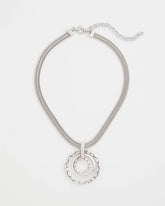 Chico's Silver Short Pendant Necklace