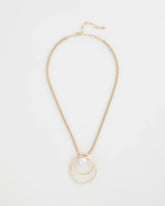 Chico's Pearl and Gold Pendant