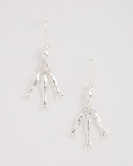 Chico's Silvertone Fish Cluster Earrings