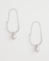 Chico's Silver Bead Threader Earrings